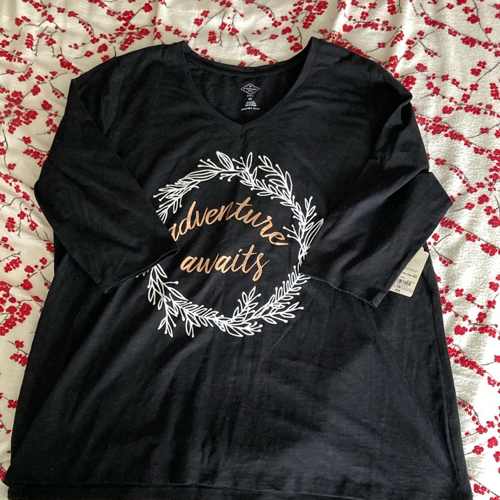 NWT St John’s Bay 3/4 sleeve top
